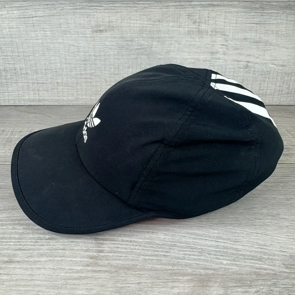 Adidas Originals Baseball Cap Mens OS Black White Trefoil Logo Strapback Hat